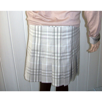 Burberry Skirt Cotton in Cream