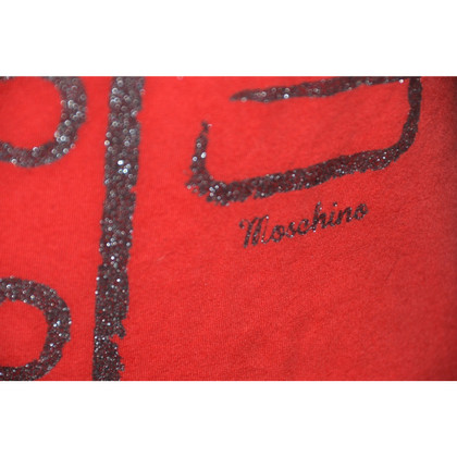 Moschino Top en Coton en Rouge
