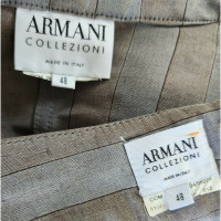 Armani Collezioni Anzug aus Leinen in Grau