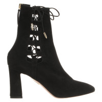 Aquazzura Stivaletti in Pelle scamosciata in Nero