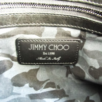 Jimmy Choo Derek Clutch aus Leder in Silbern