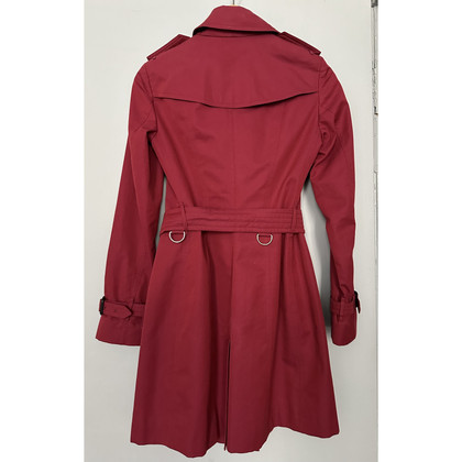 Burberry Jacket/Coat Cotton in Fuchsia