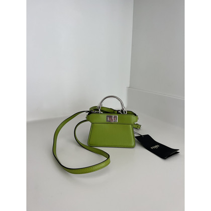 Fendi Peekaboo Bag Mini Leather in Green