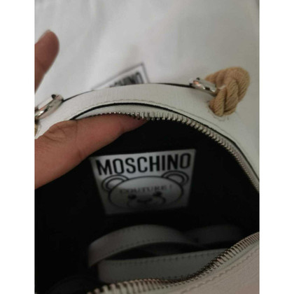 Moschino Sac à dos en Cuir en Blanc
