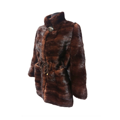 Dolce & Gabbana Jacket/Coat Fur in Brown