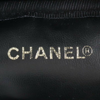 Chanel Vanity Case Leer in Zwart