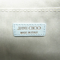 Jimmy Choo Clutch aus Leder in Blau