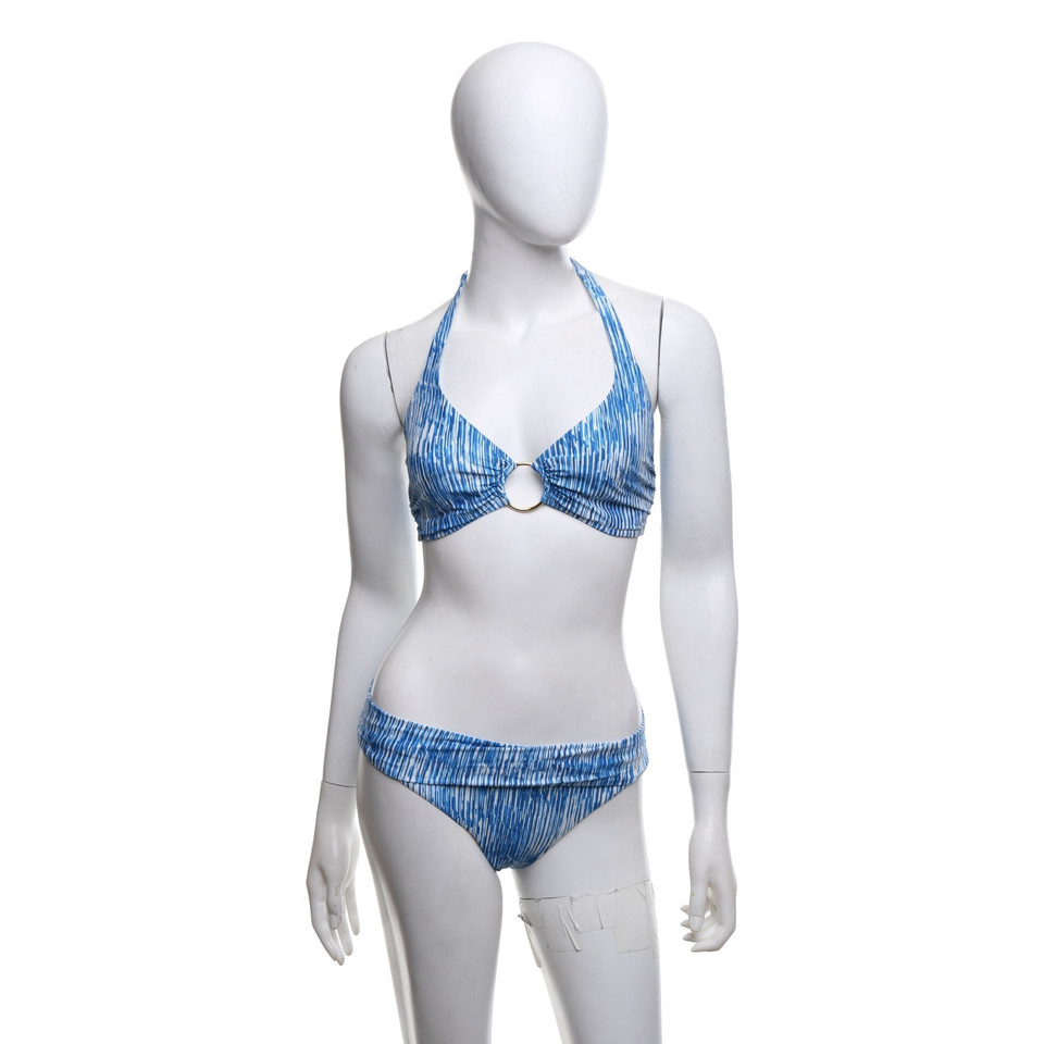 Melissa Odabash Bikini in blauw / wit