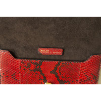 Bally Clutch Bag Leather in Red