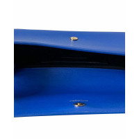 Saint Laurent Clutch Bag Leather in Blue