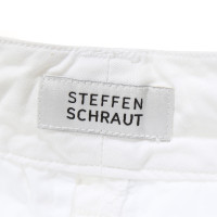Steffen Schraut Pantaloncini in Cotone in Bianco
