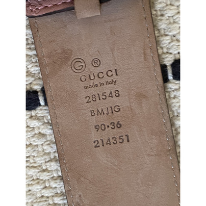 Gucci Cintura in Pelle in Rosa
