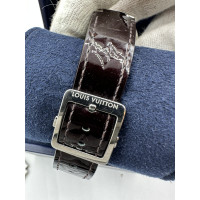 Louis Vuitton Armbanduhr aus Stahl in Braun