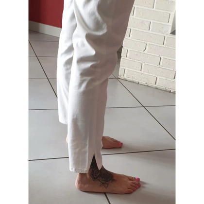 Ermanno Scervino Paire de Pantalon en Coton en Blanc