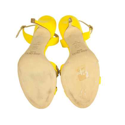 Jimmy Choo Sandals Leather in Yellow