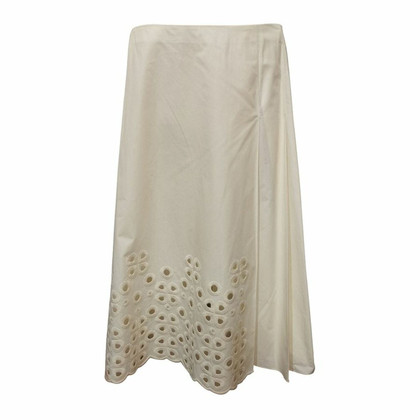 Fendi Skirt Cotton in White