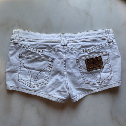 Dolce & Gabbana Shorts aus Baumwolle in Weiß