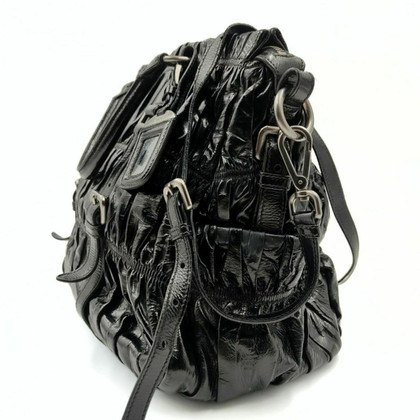 Prada Shoulder bag Patent leather in Black