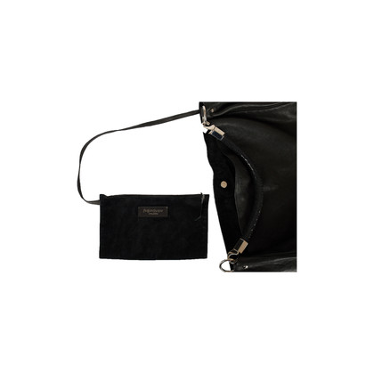 Yves Saint Laurent Roady Hobo Bag aus Leder in Schwarz