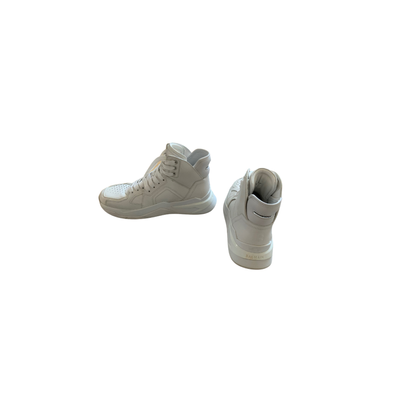 Balmain Sneaker in Pelle in Bianco
