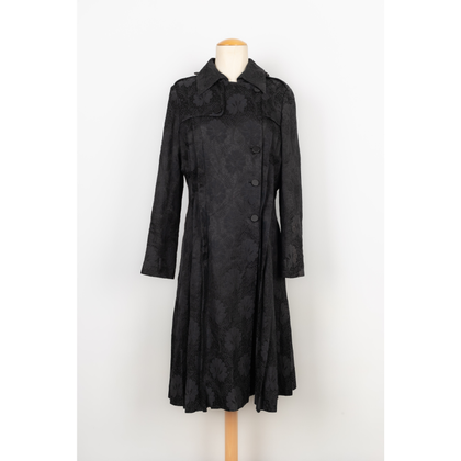 John Galliano Giacca/Cappotto in Cotone in Nero