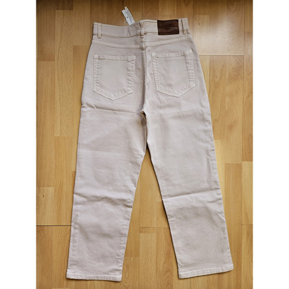 Max Mara Jeans en Coton en Crème