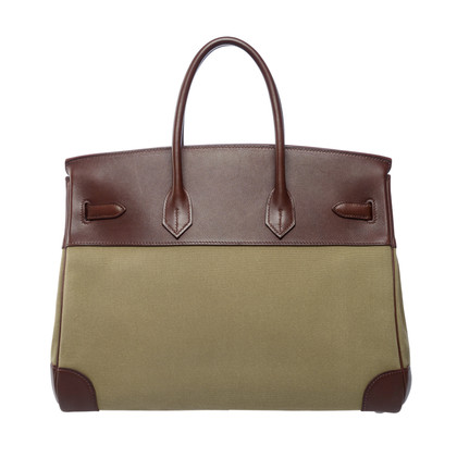 Hermès Birkin Bag 35 aus Canvas in Khaki