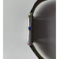Cartier Armbanduhr aus Leder in Blau