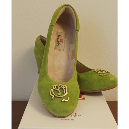 Braccialini Chaussures compensées en Cuir en Vert