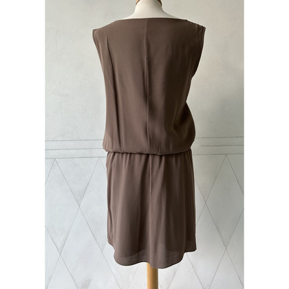 Brunello Cucinelli Dress Silk in Brown