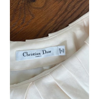 Christian Dior Vestito in Cotone in Crema
