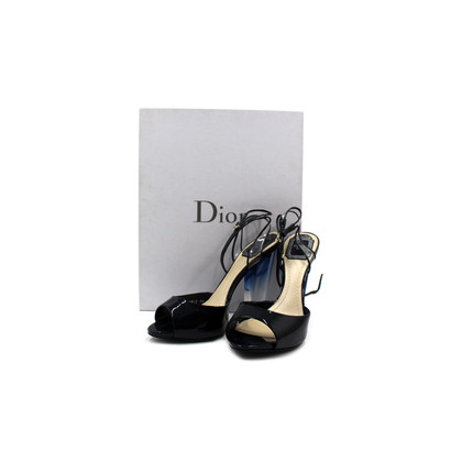 Dior Sandals Patent leather in Black