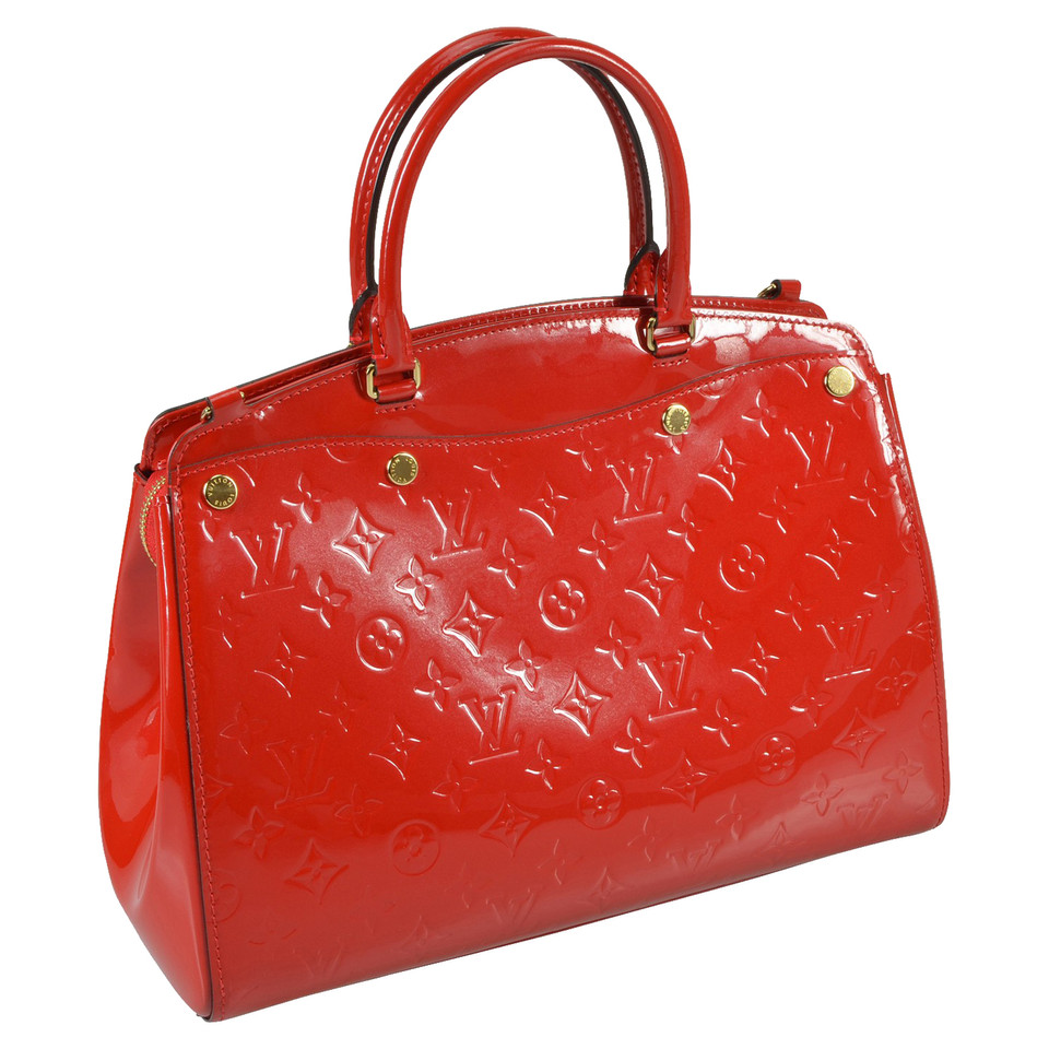Louis Vuitton Brea MM34 aus Lackleder in Rot