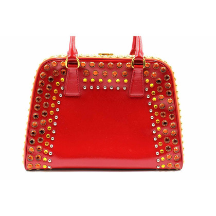 Prada Shopper Leather in Red