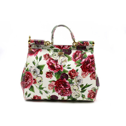 Dolce & Gabbana Sicily Bag Leer in Wit