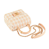 Chanel Top Handle Flap Bag in Creme