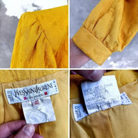 Yves Saint Laurent Blazer aus Baumwolle in Gelb