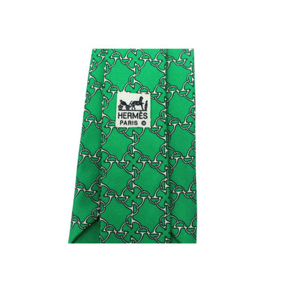 Hermès Krawatte Silk in Green