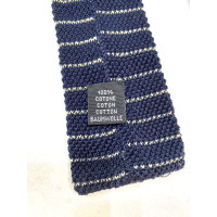 Yves Saint Laurent Schal/Tuch aus Baumwolle in Blau