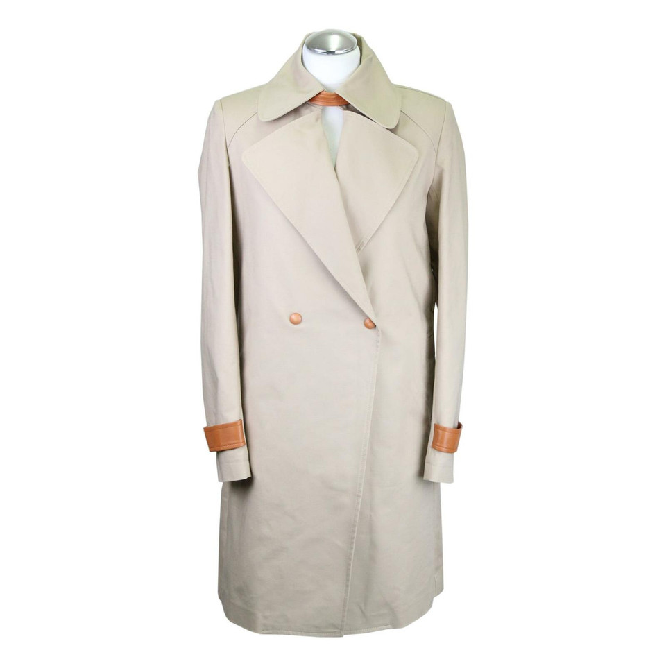 Trussardi Jacket/Coat Cotton in Beige