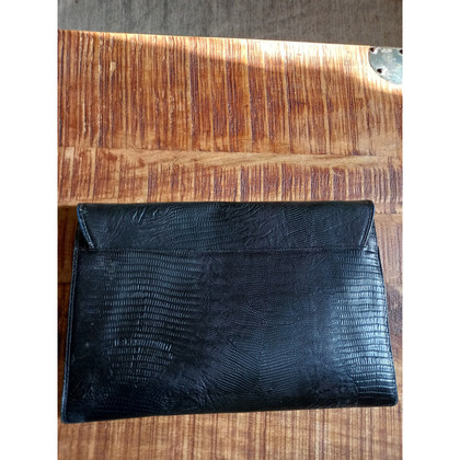 Gianfranco Ferré Clutch Bag Leather in Black