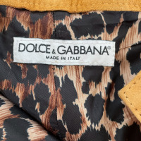 Dolce & Gabbana Hose aus Wildleder in Ocker