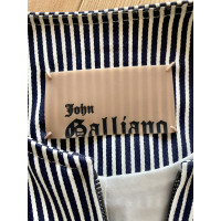 John Galliano Top Wool in Blue
