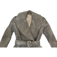 Alaïa Jacket/Coat Suede in Grey