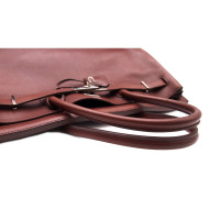 Hermès Birkin Bag 40 Leer in Bruin