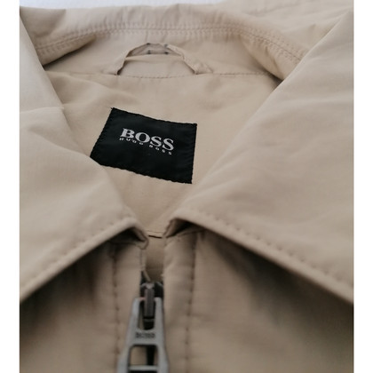 Hugo Boss Jacke/Mantel aus Baumwolle in Khaki