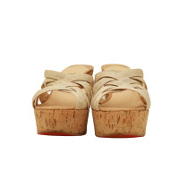 Christian Louboutin Wedges in Creme