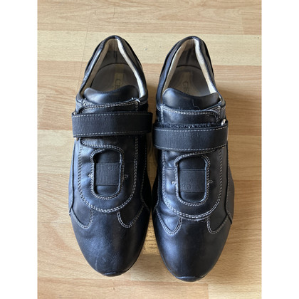 Cesare Paciotti Sneakers Leer in Zwart