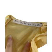 Emilia Wickstead  Kleid aus Baumwolle in Gelb