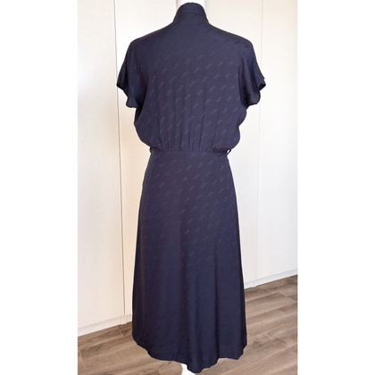 Yves Saint Laurent Dress Silk in Blue